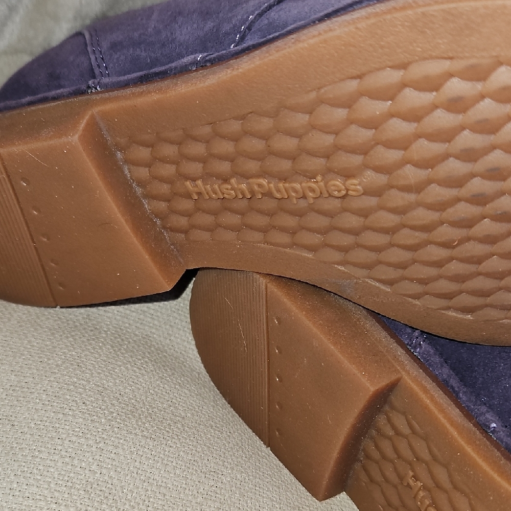 Hush Puppies Women's Size 7 Purple Suede Shoes - Picture 6 of 8